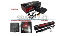 Royal Enfield GT Continental and Interceptor 650cc  Red Rooster 3 Pcs Combo Pack Black - SPAREZO